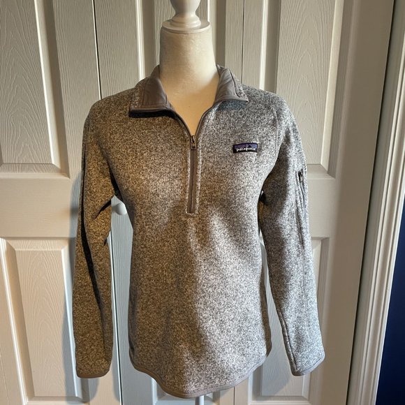 Patagonia Tops - Patagonia Better Sweater 1/4 Zip Fleece Pullover Jacket Gray Womens Size Medium